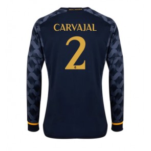 Real Madrid Daniel Carvajal #2 Koszulka Wyjazdowych 2023-24 Długi Rękaw